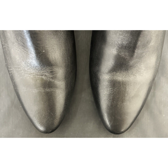 Cole Haan Womens Slip On Block Heel Pointed Toe Booties Black Leather Size 7.5B - Picture 5 of 11
